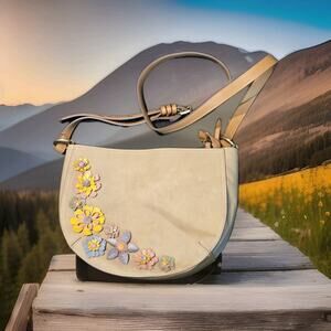 ELLE JAE Gypset Painted Desert Crescent‎ Crossbody in Dust $138 MSRP